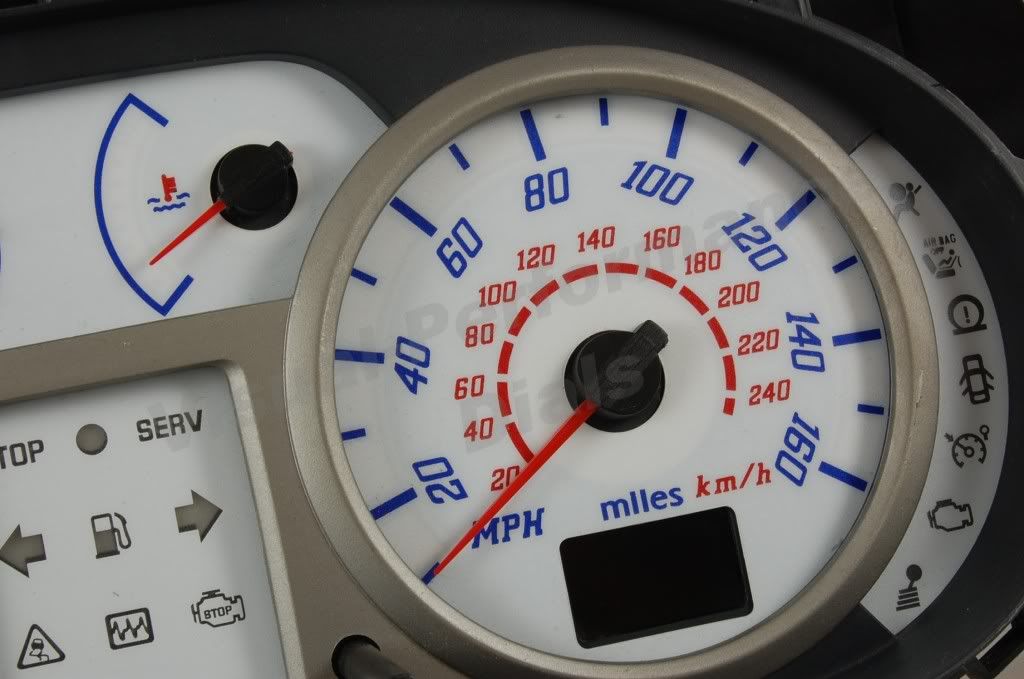 RENAULT CLIO MK2/3 SPORT 182 SPEEDO WHITE PLASMA DIAL KIT eBay